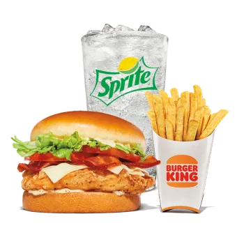 Burger King bacon swiss chicken meal
