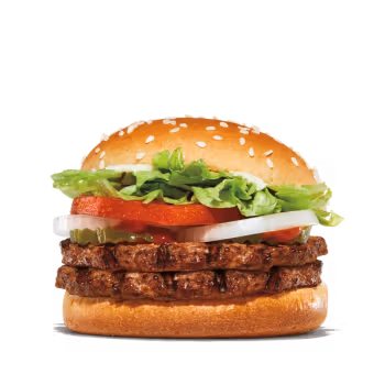 Burger King double Whopper Jr burger