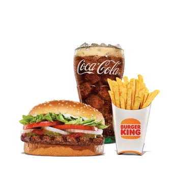 Burger King Whopper meal fries drink